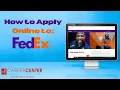 How to Apply for a Job at FedEx