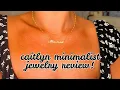 caitlyn minimalist jewelry unboxing review