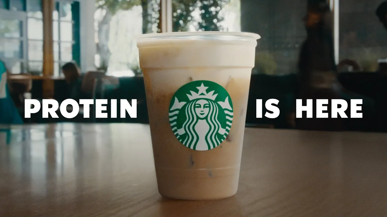 Starbucks Coffee — Starbucks — Add Protein to Your Favorite Drink (YouTube video ad)