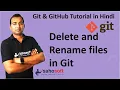 Rename and delete files in git moving and renaming files in git Git Tutorials