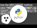 Split a string by a delimiter in python