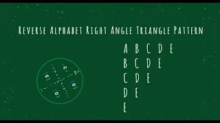 106 Alphabet Right Angle Triangle Pattern without any pre-defined method using while loop in Python