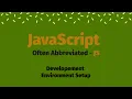 Setting up the Development Environment for JavaScript