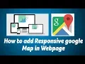 Responsive google Map in Webpage