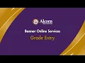 Banner Self-Service 9 Grade Entry