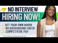 5 FLEXIBLE REMOTE JOBS NO INTERVIEW NO BACKGROUND CHECK WORK FROM HOME JOBS