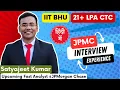 What are the questions asked in the JPMC data analyst interview Interview Preparation MAS IIT BHU