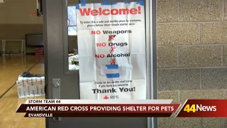 American Red Cross providing shelter for pets in Evansville