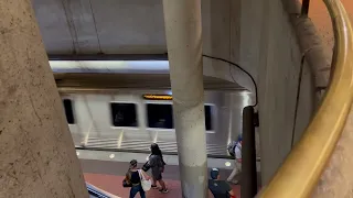WMATA Metrorail Out of Service 7000 series train passes Gallery Place Chinatown