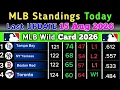 MLB Standings today Last UPDATE 15 Aug 2026 MLB Standings 2026
