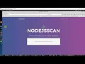 NodeJsScan - A Static Security Code Scanner For Node js Applications