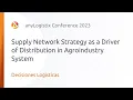Supply Network Strategy as a Driver of Distribution in Agroindustry System ALX Conference 2023