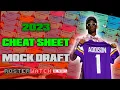 2023 Fantasy Football PPR Cheat Sheet Mock Draft Pick-by-Pick Strategy with Cody Carpentier