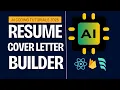 Build a Resume Cover Letter Builder with React Firebase AI Full Tutorial 2025