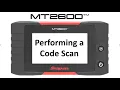 Performing a Code Scan MT2600 Training Snap-on Diagnostics