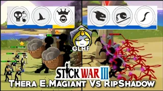 Download Thera E.Magiant Deck Vs RipShadow Deck - 1v1 Match | Stick War 3 MP3