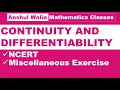 Miscellaneous Exercise Continuity Differentiability NCERT Chapter 5 CBSE Class XII