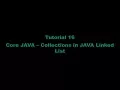Tutorial 16 - Collections in JAVA