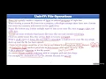 034 Python Unit IV Introduction and Operations on Files