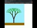 Fractal tree animation using p5 js