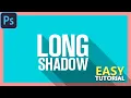 Photoshop Tutorial EASY Long shadow effect Filimic World
