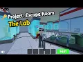 Roblox PROJECT ESCAPE ROOM LAB Walkthrough English