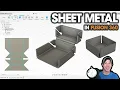 Intro to SHEET METAL in Fusion 360 - Sheet Metal Beginners Start Here