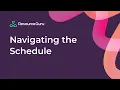 Navigating the Schedule