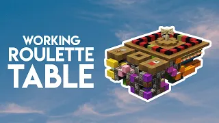 Working Roulette Table Minecraft Java 26 2 Redstone Tutorial