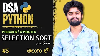 What is the program for Selection sort Python DSA in Telugu CodingFataka