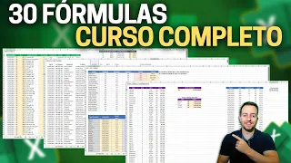 30 Fórmulas no Excel com Exemplos Práticos p/ dia a dia e Mercado de Trabalho (Curso Grátis)
