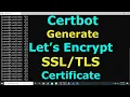 How to Install Certbot and Generate Let s Encrypt Certificate on Ubuntu 20 04 18 04