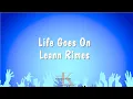 Download Lagu Life Goes On - Leann Rimes (Karaoke Version)