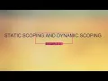 EXAMPLE2 PROGRAM OUTPUT FOR STATIC AND DYNAMIC SCOPING