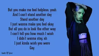 billie eilish wish you were gay lyrics 