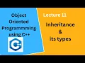 Inheritance in C Types of Inheritance in C OOP Lecture 11