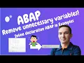 Inline declaration in SAP ABAP New syntax ABAP
