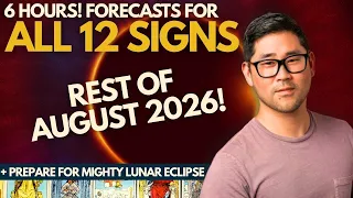 Rest of August 2026: Full Moon Lunar Eclipse + Luckiest Day 🌠 All 12 Signs Tarot Horoscope