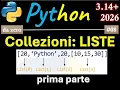 Corso Python ITA 08 uno dei pilastry di Python le liste prima parte