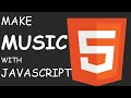 How to use the web API to make a synthesizer sounding app
