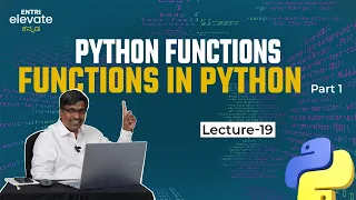 Functions in Python - 1 Python Functions Python Free Course in Kannada Entri Elevate