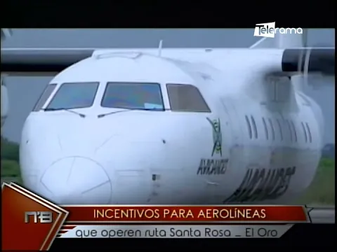 Incentivos para aerolíneas que operen ruta Santa Rosa - El Oro