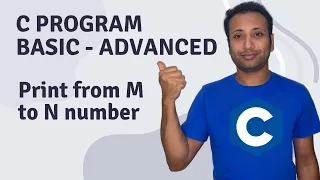 C Program English Tutorial 56 Print from m to n number