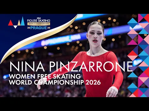 Nina PINZARRONE (BEL) | Women Free Skating | ISU World Championships Prague 2026 | #FigureSkating - YouTube thumbnail