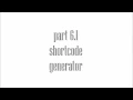 WordPress Tutorial part 6 1 Shortcode generator