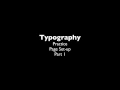 Typography - Part 1 setting up the page