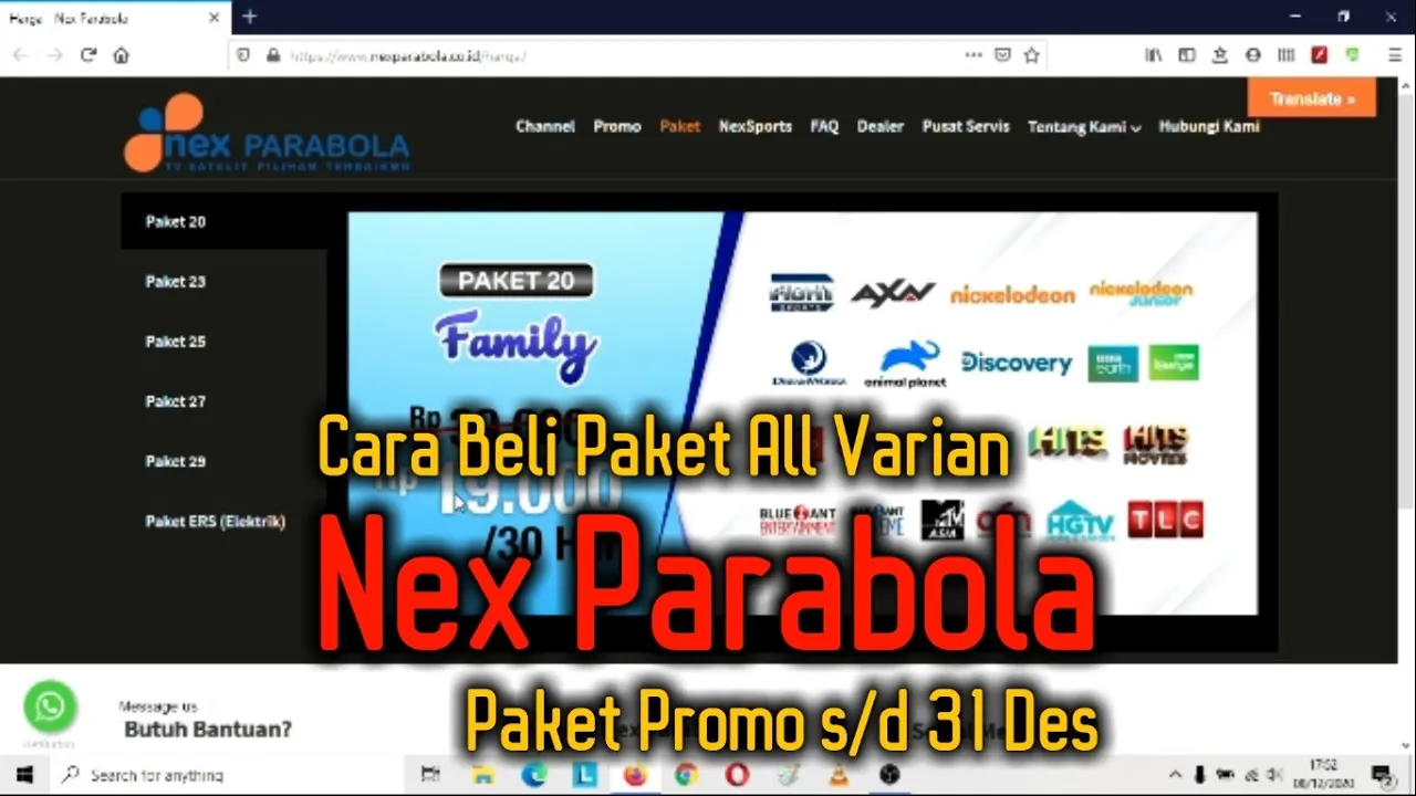 receiver bekas orange tv untuk ninmedia