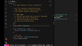 Reverse a String in JavaScript Using split reverse and join