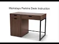 Mainstays Perkins Desk Instruction