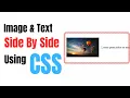 How to Keep Image Text Side by Side in HTML CSS Easy Responsive Guide